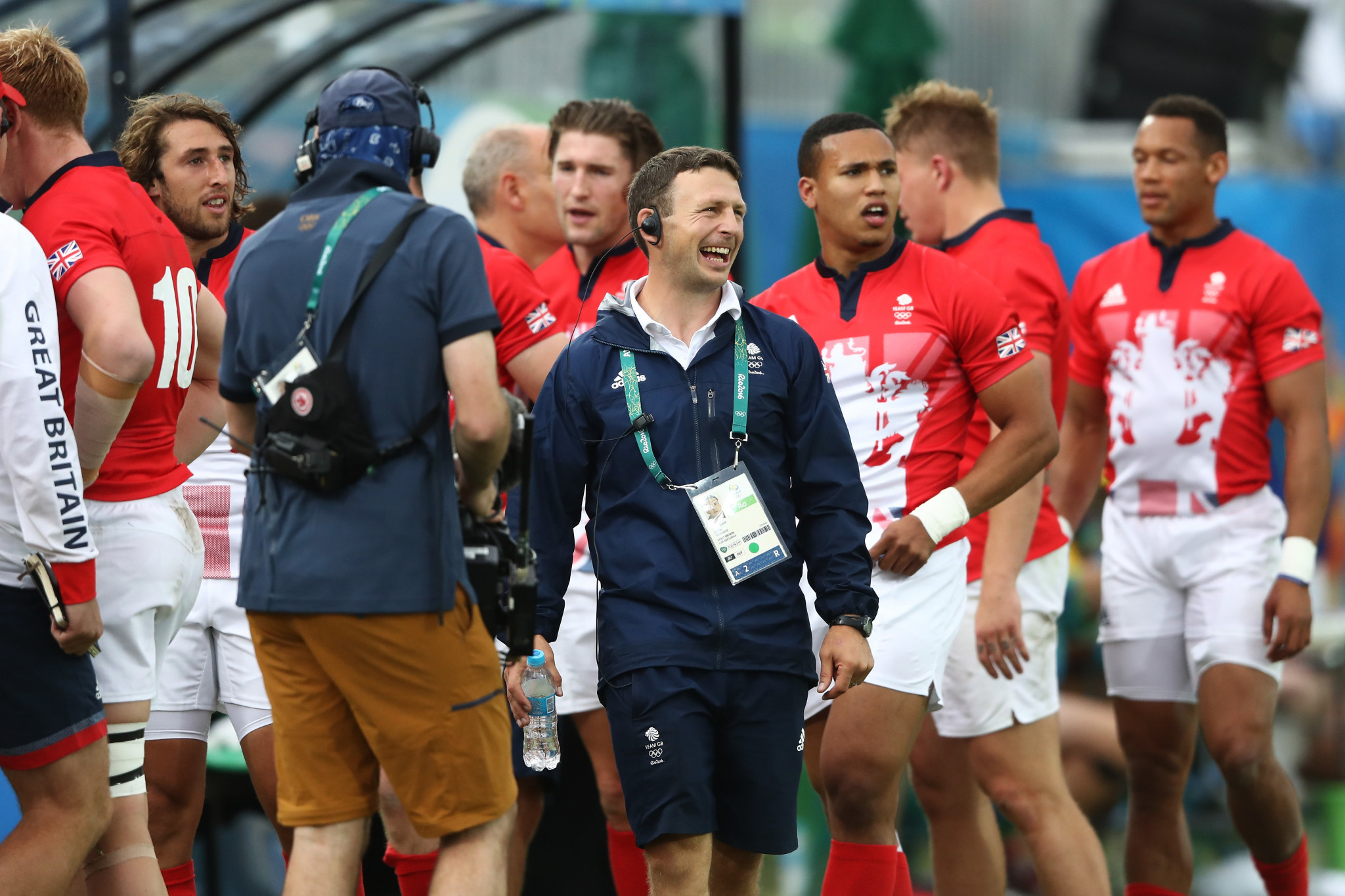 Coach Simon Amor guided Britain's men's sevens team to a silver medal at Rio 2016 ©Getty Images