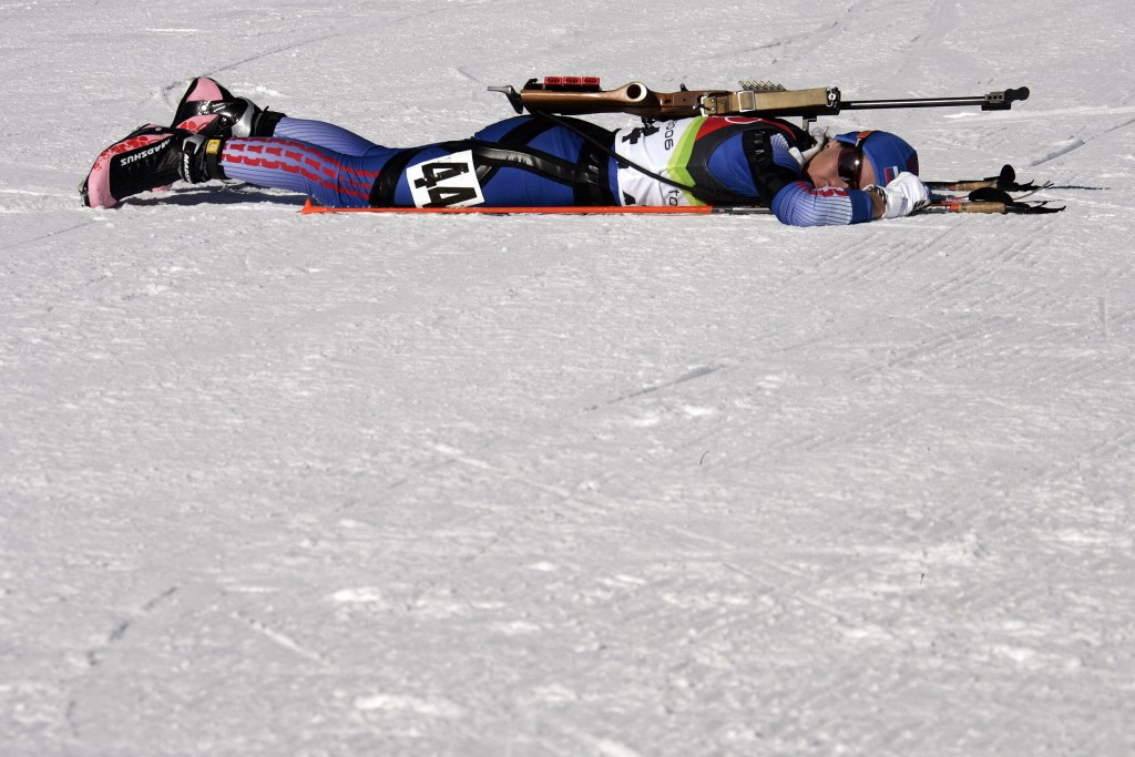 Olga Pyleva, pictured lying on the snow after initially winning her Olympic silver medal, was the only athlete to fail a test during the Turin 2006 Games ©Getty Images