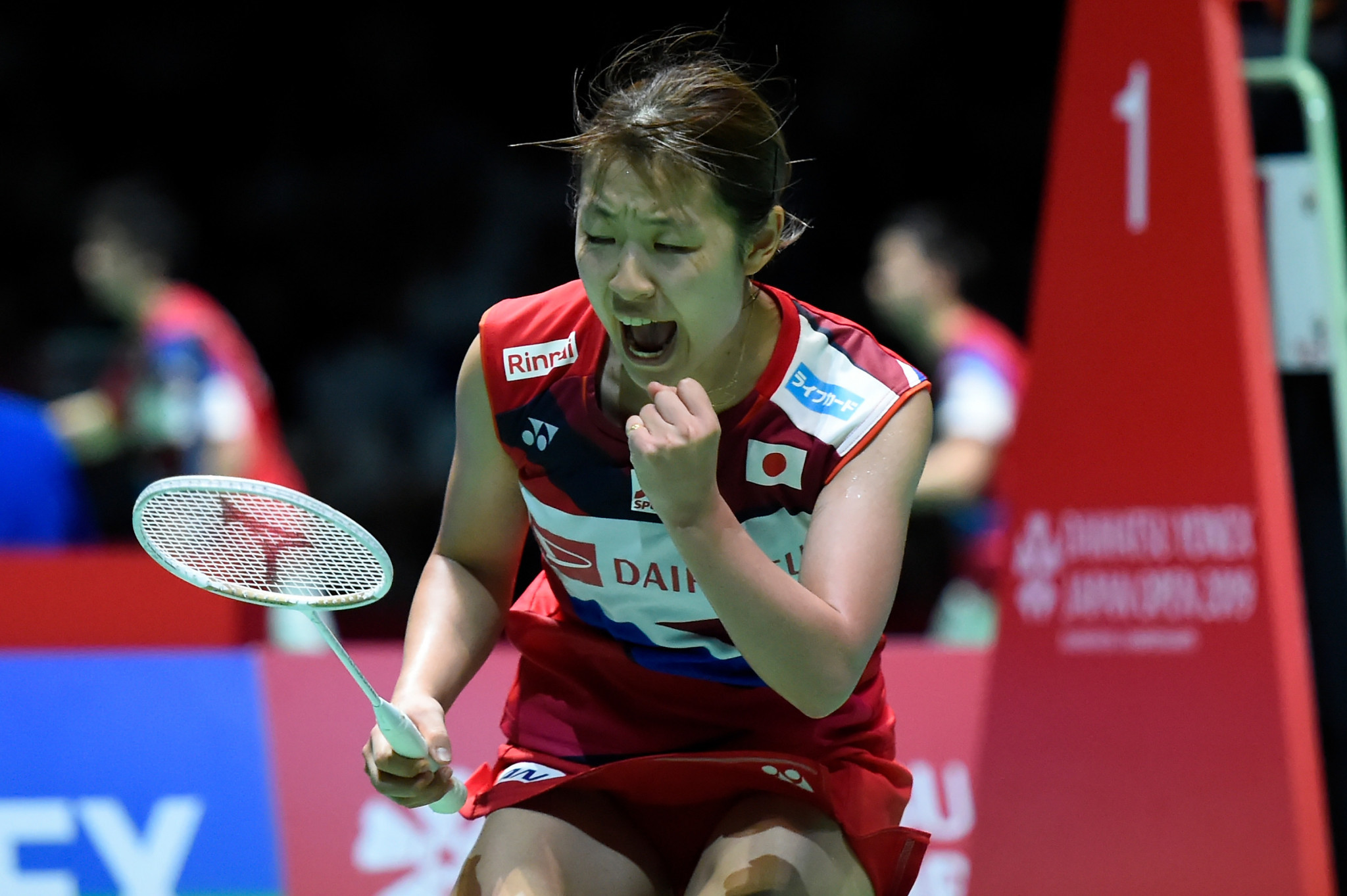 Nozomi Okuhara of Japan fended off a strong challenge from Spain's Carolina Marin to secure the women's singles crown ©Getty Images