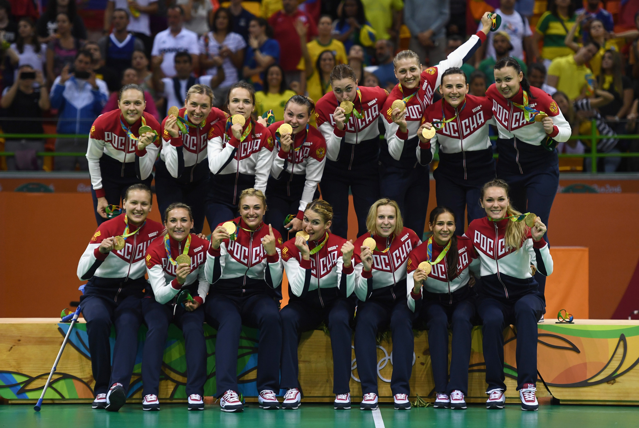 The Russian women's team won the Olympic gold medal at Rio 2016 during Sergey Shishkarev's first term as President of the Russian Handball Federation ©Getty Images
