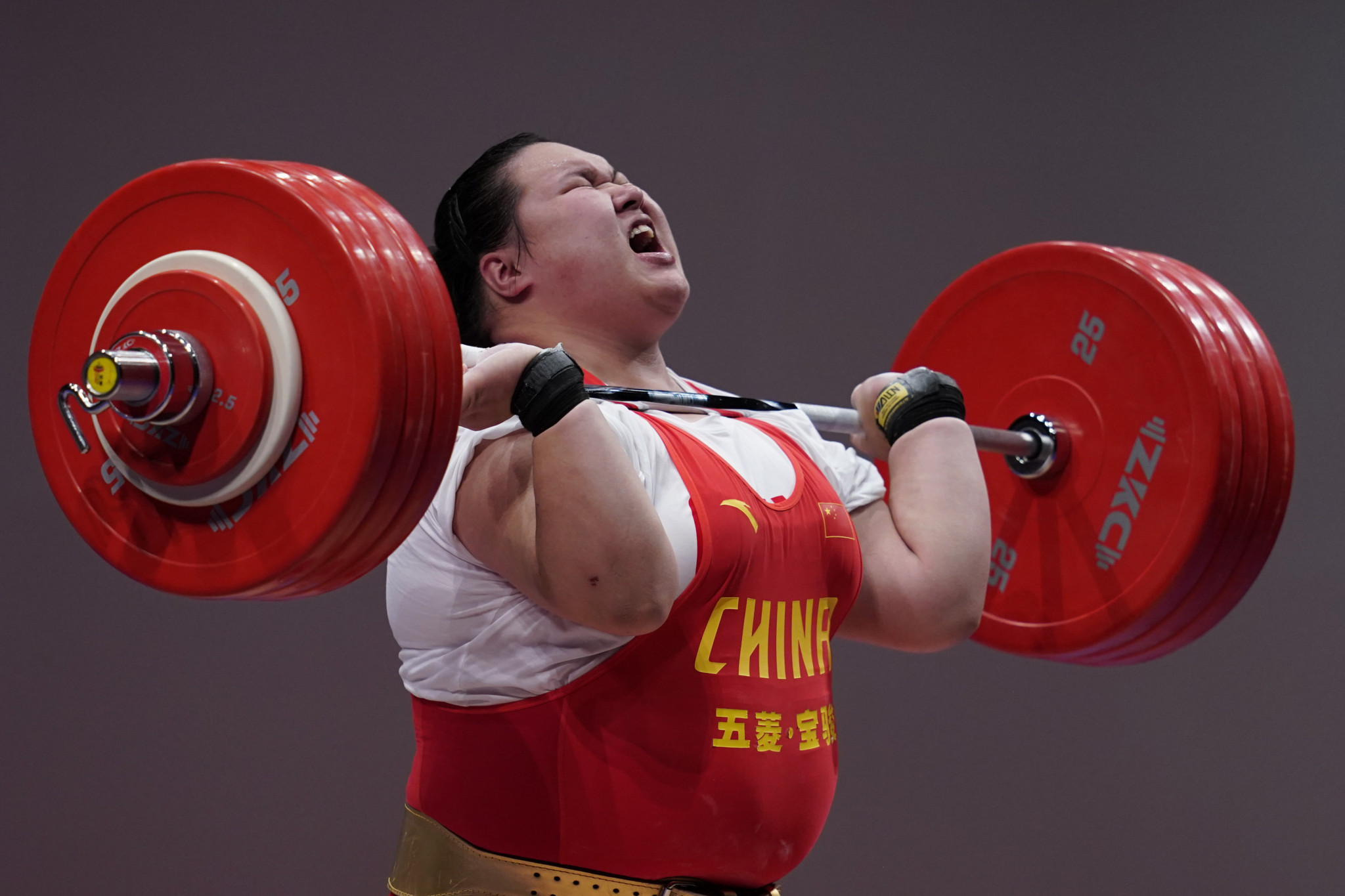 Li Wenwen was a convincing winner in the super-heavyweight division ©Getty Images