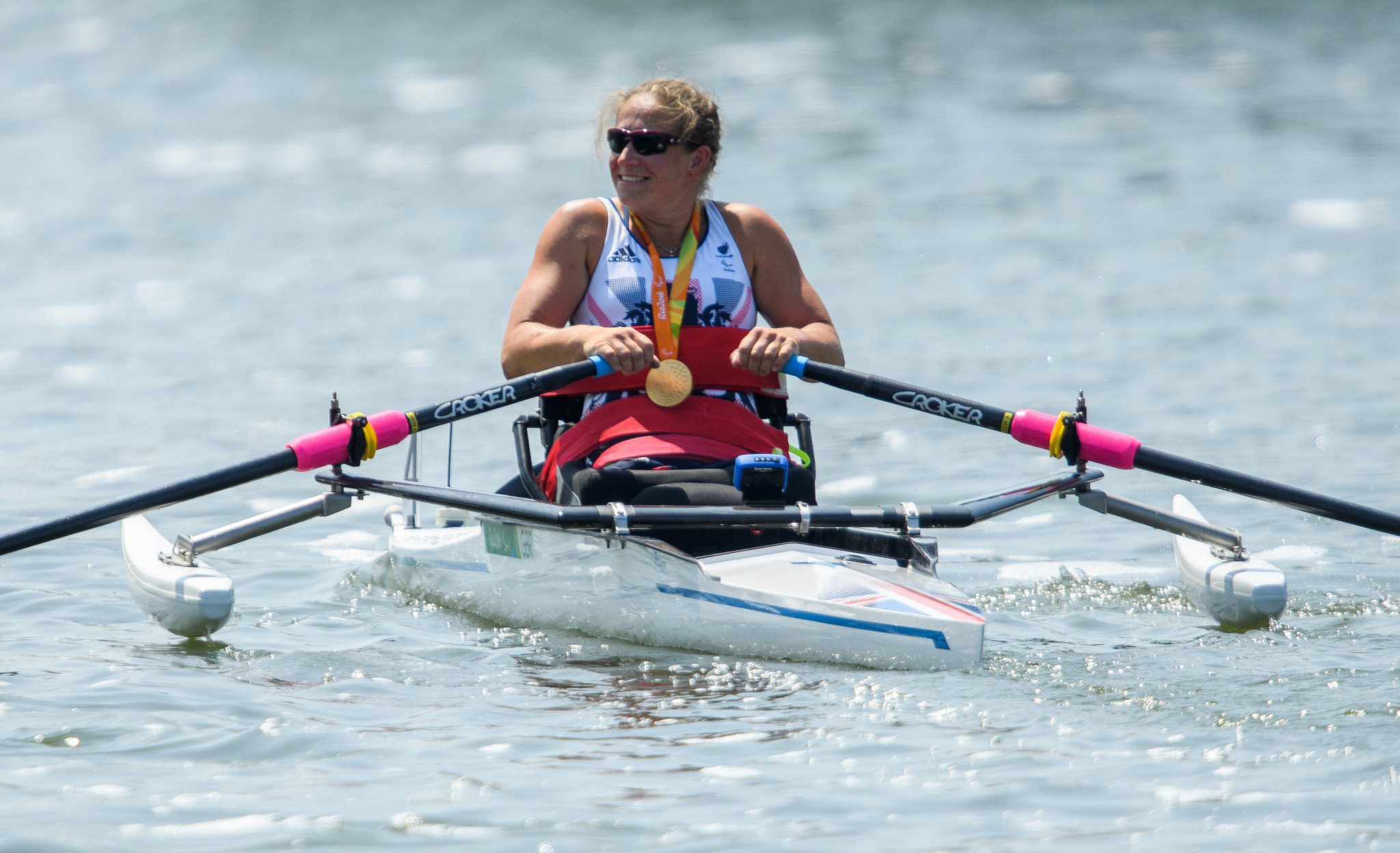 Rachel Morris won gold in the women's single sculls at Rio 2016 ©Getty Images