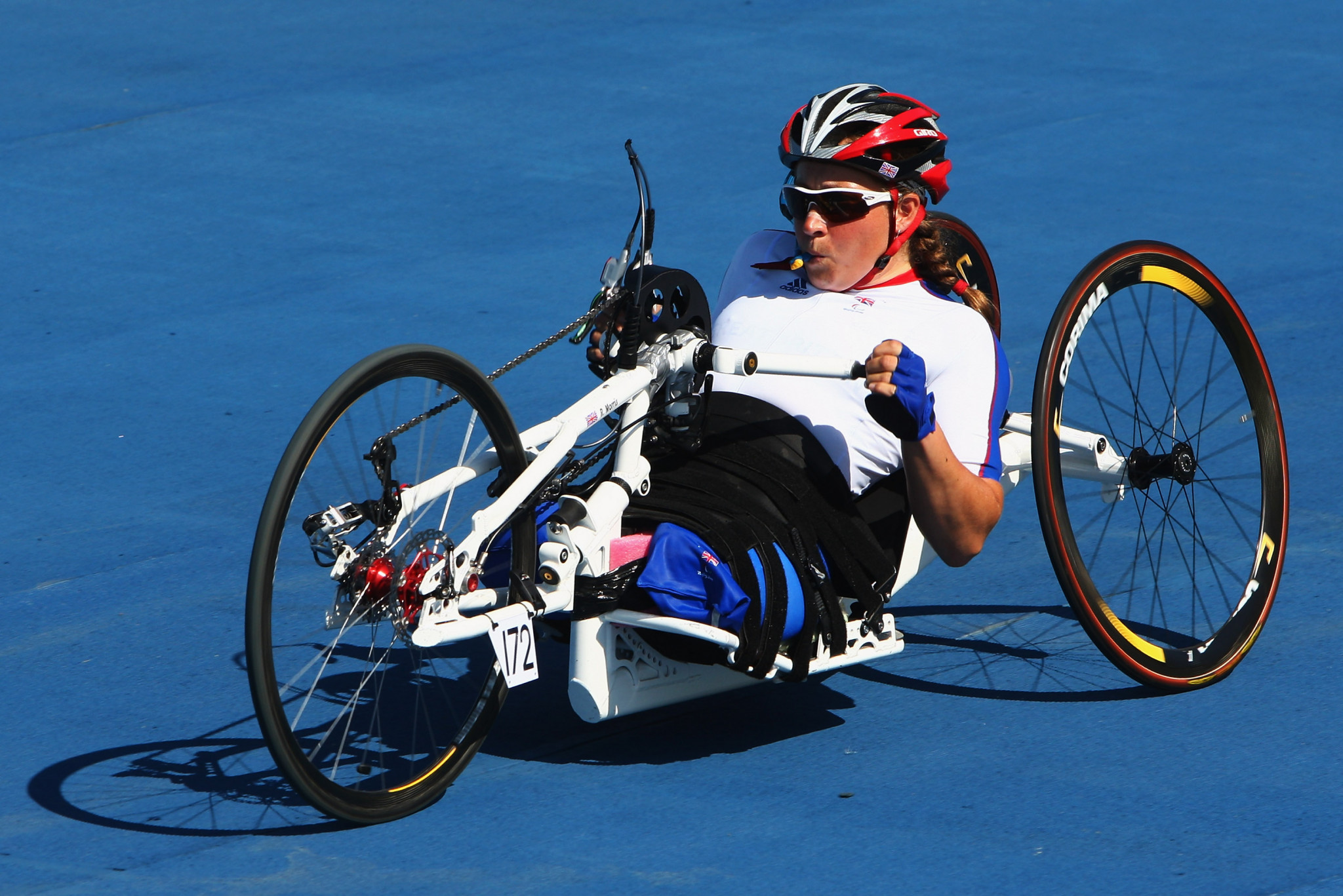 Rachel Morris won Paralympic medals in cycling before switching to rowing ©Getty Images