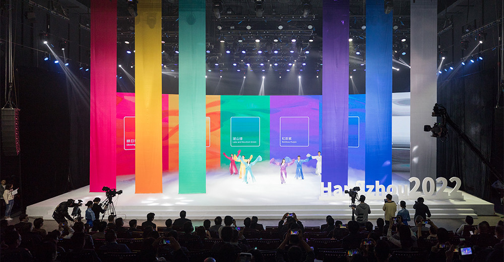 The Hangzhou 2022 colour system has been launched under the theme "harmony of colours" ©Hangzhou 2022