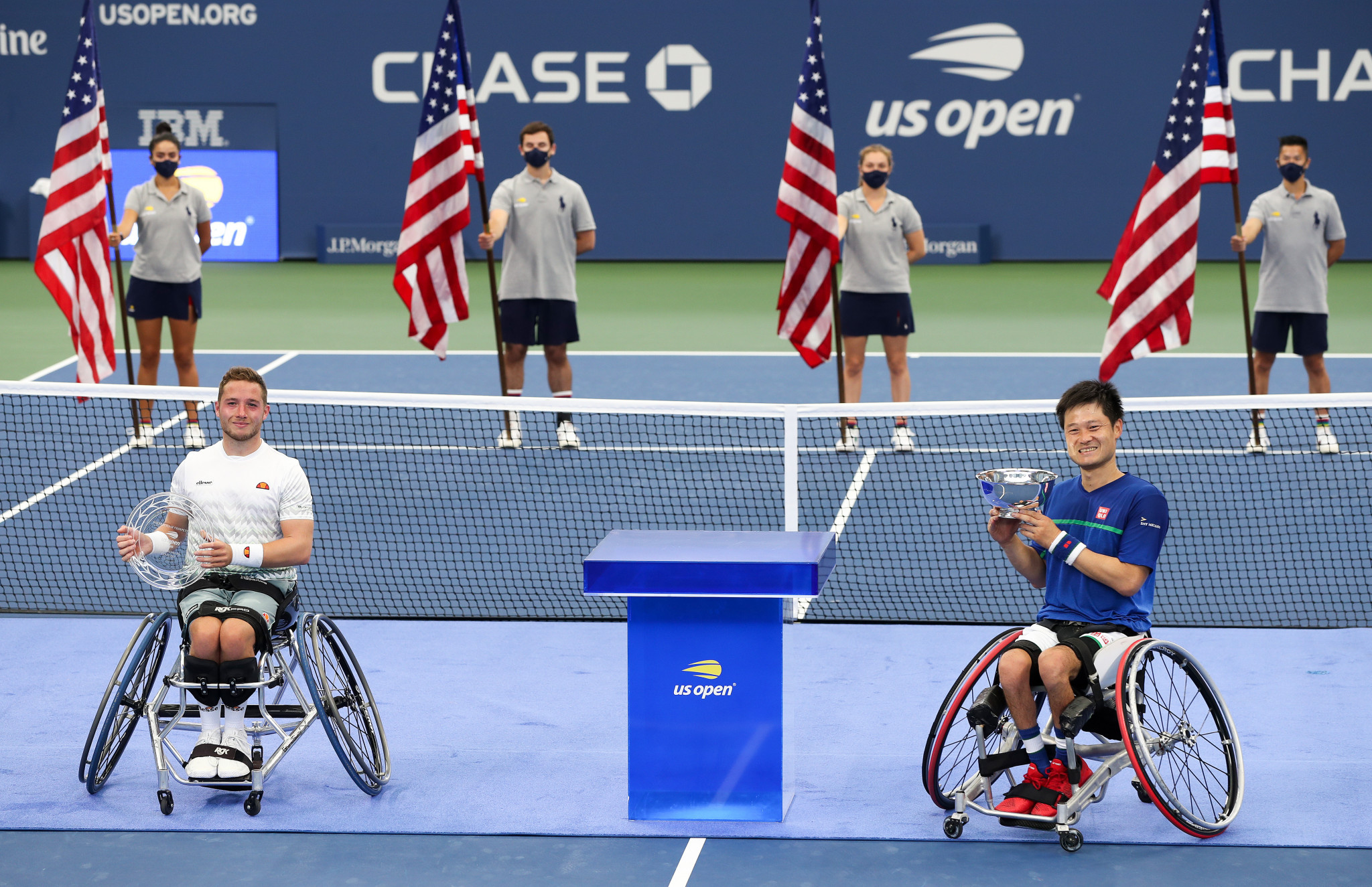 There was a wheelchair contest at the US Open in September ©Getty Images