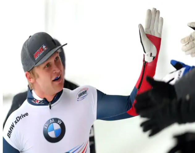 American skeleton racers have worn race suits provided by the company since 2011 ©USABS