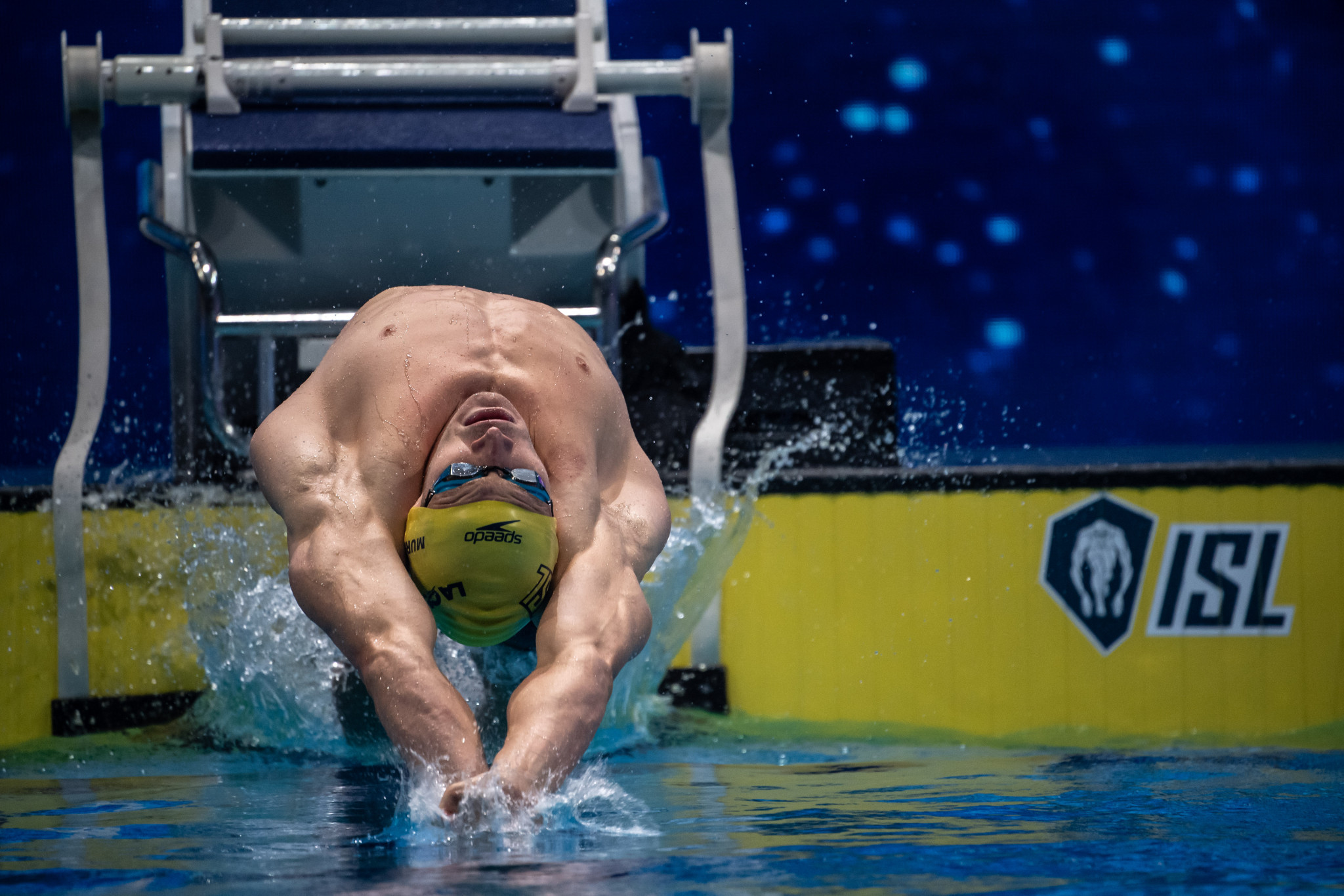 Ryan Murphy was all-conquering in the men's 50m backstroke skins ©ISL