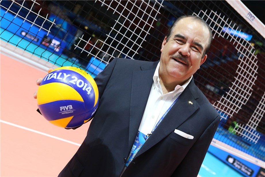 Cristobal Marte Hoffiz has been re-elected as North, Central American and Caribbean Volleyball Confederation President ©FIVB