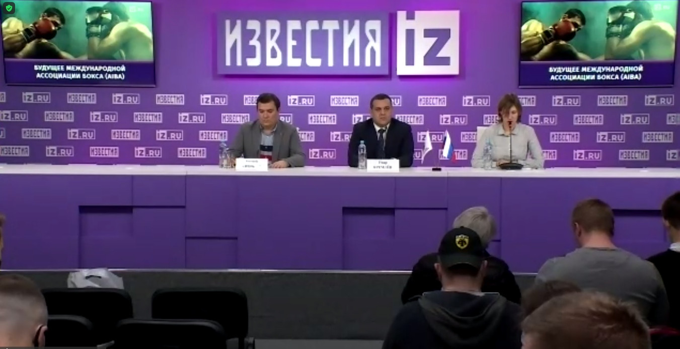 Umar Kremlev launched his campaign to become the new President of AIBA at a special press conference in Moscow that was also broadcast to international members of the media ©Zoom