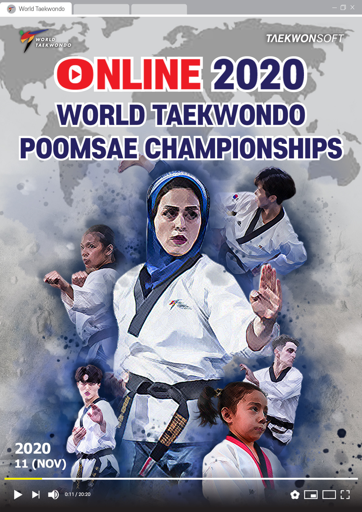 World Taekwondo has announced that its inaugural Online World Taekwondo Poomsae Championships will be "open to all" from November 15 ©World Taekwondo