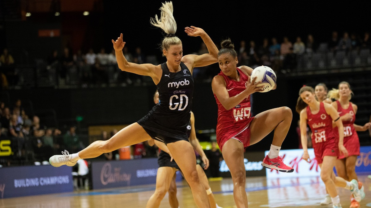 International netball returns as New Zealand defeat England in opening clash of three-match series 