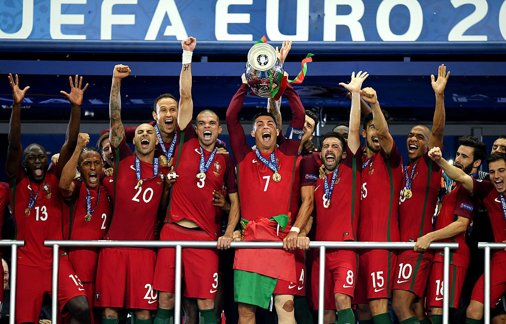 Portugal won a single game of football from seven attempts and were crowned as the champions of Europe at UEFA Euro 2016 ©Getty Images