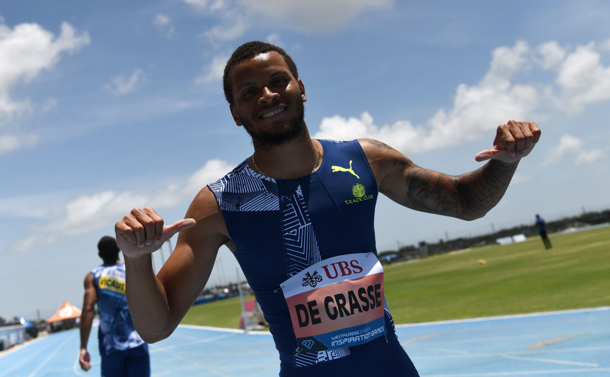 Donovan Bailey has suggested Andre De Grasse could benefit from Christian Coleman's ban ©Getty Images