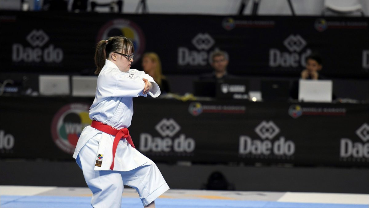 Intellectually impaired karate athletes will be supported more with the new partnership ©WKF