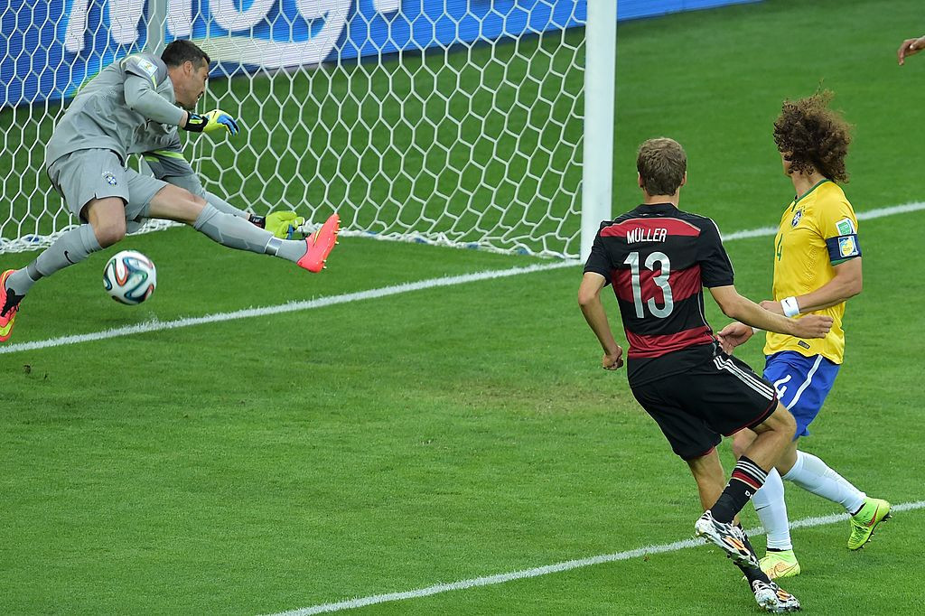 Germany's 7-1 thrashing of Brazil at the 2014 FIFA World Cup remains the record score for a semi-final at the tournament ©Getty Images