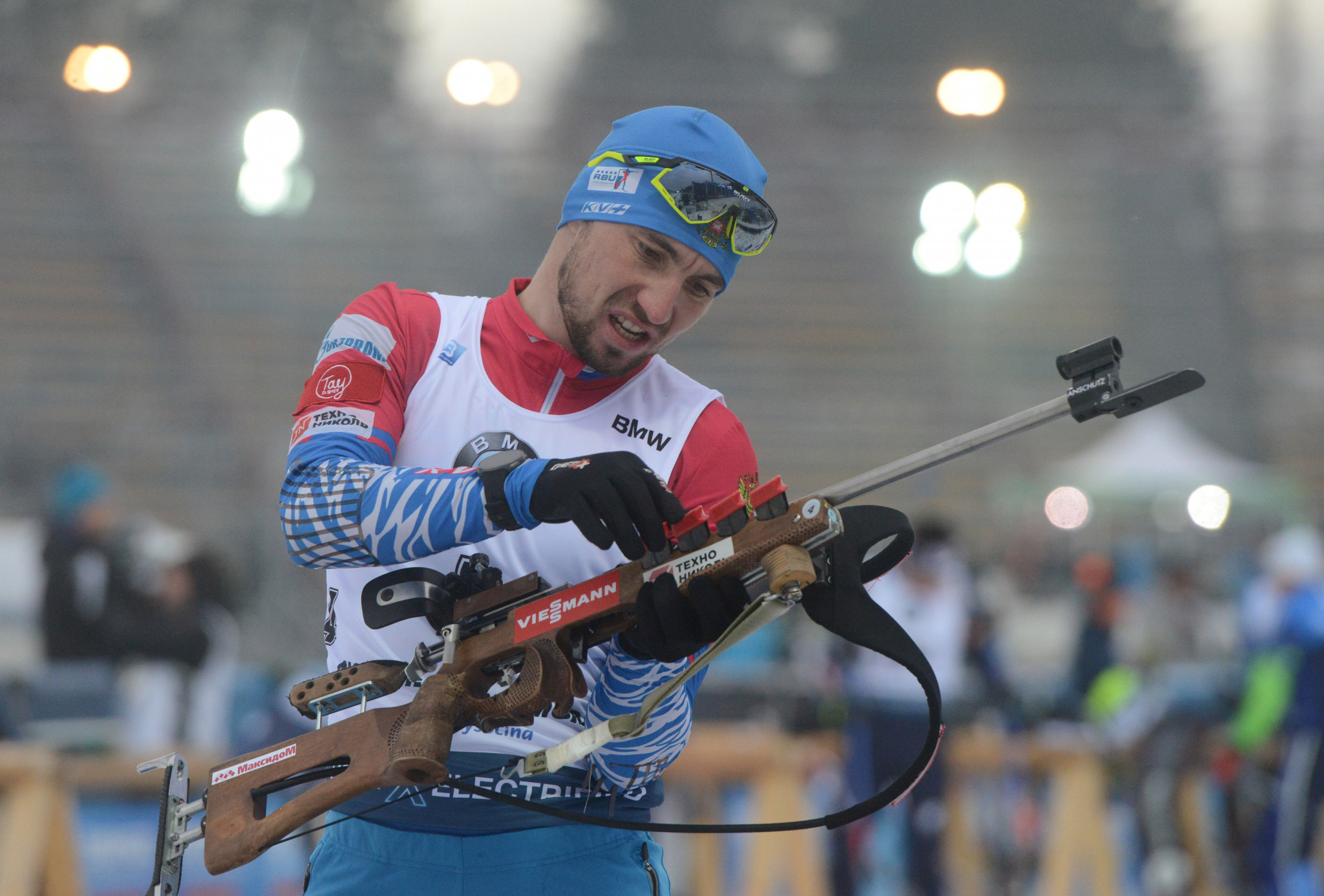Alexander Loginov has been preparing for the new IBU World Cup season separately to date ©Getty Images
