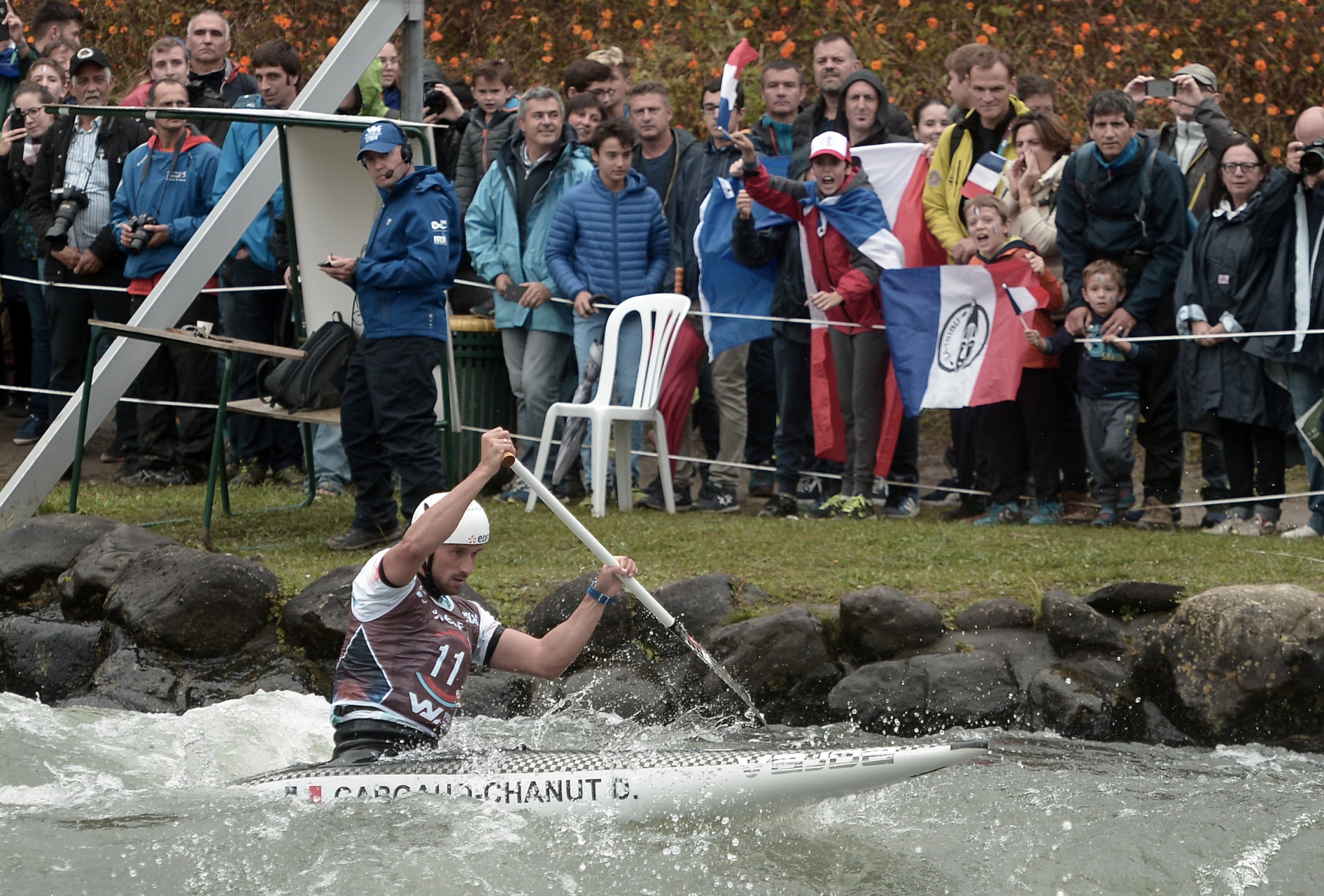 Pau staged the ICF Canoe Slalom World Championships in 2017 ©Getty Images
