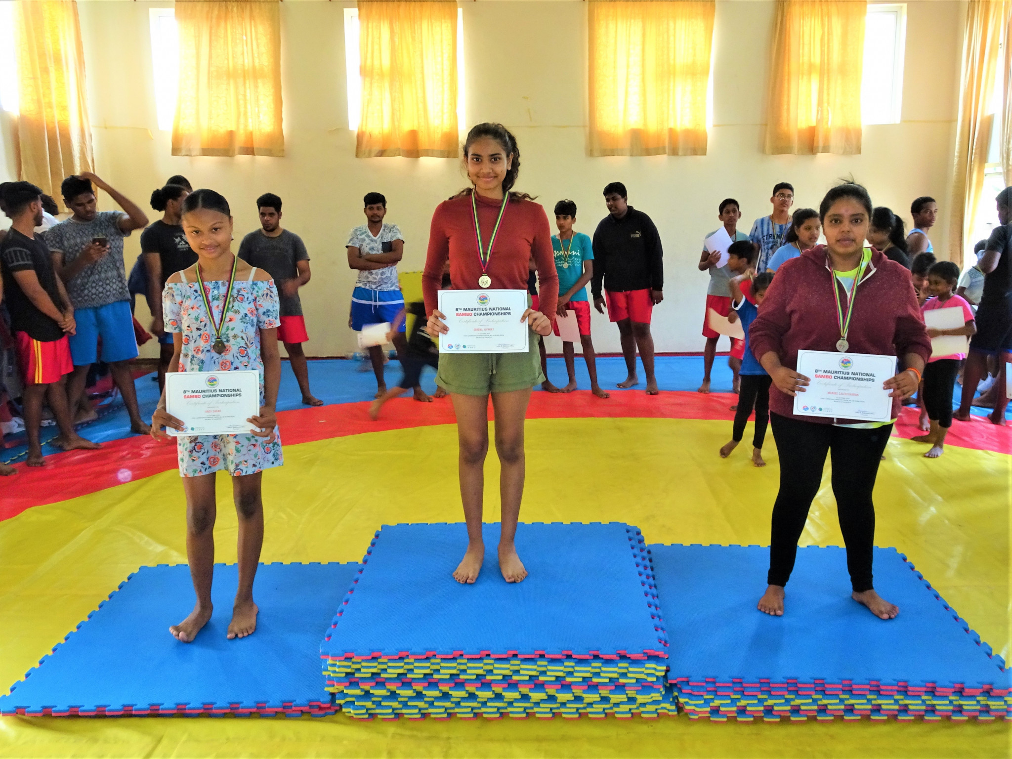 Mauritius Sambo Federation President Parsad Balkissoon said the increase in the number of girls participating in sambo was particularly pleasing ©Mauritius Sambo Federation