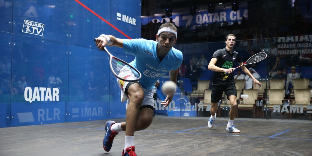 Farag and ElShorbagy to battle it out for world number one spot at PSA Qatar Classic