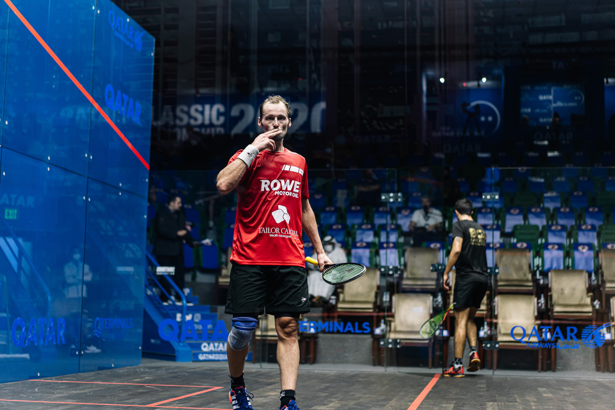 Former world number one Gregory Gaultier booked his place in the second round with victory over Spain's Iker Pejares ©PSA
