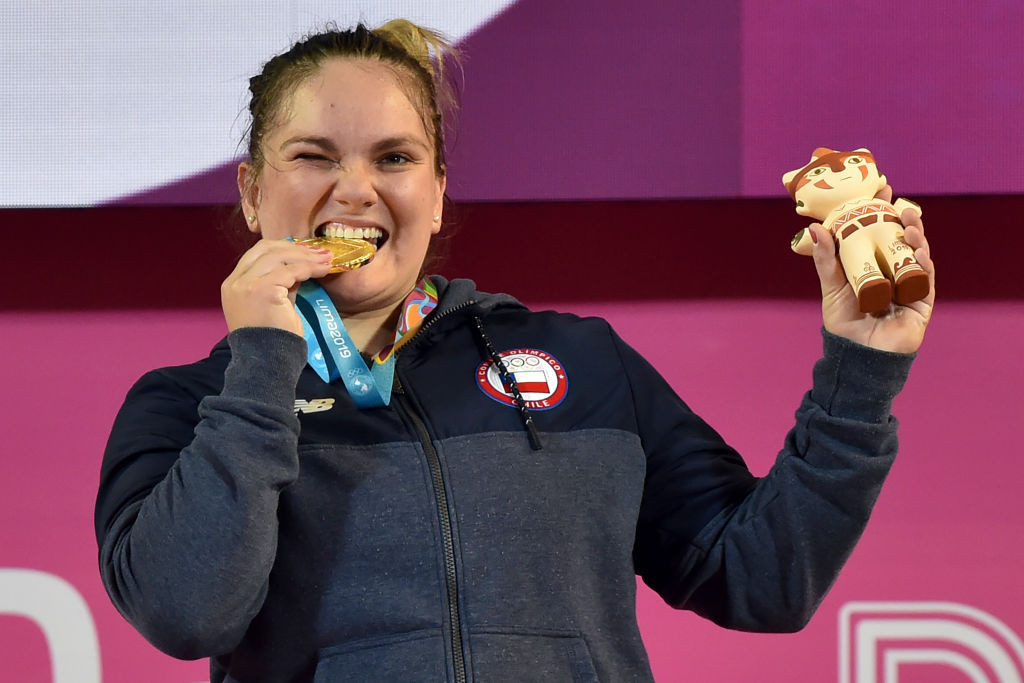 Pan American Games weightlifting champion María Fernanda Valdés said she is looking forward to welcoming athletes to Santiago in 2023 ©Getty Images