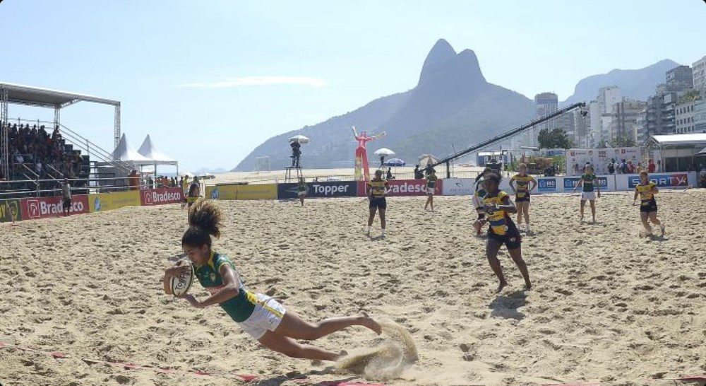 Brazil's women's team won an invitational beach tournament in December