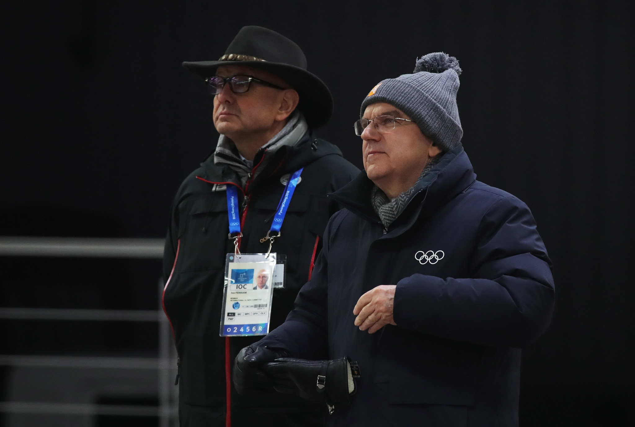 Ferriani is considered a loyal supporter of IOC President Thomas Bach, right ©Getty Images
