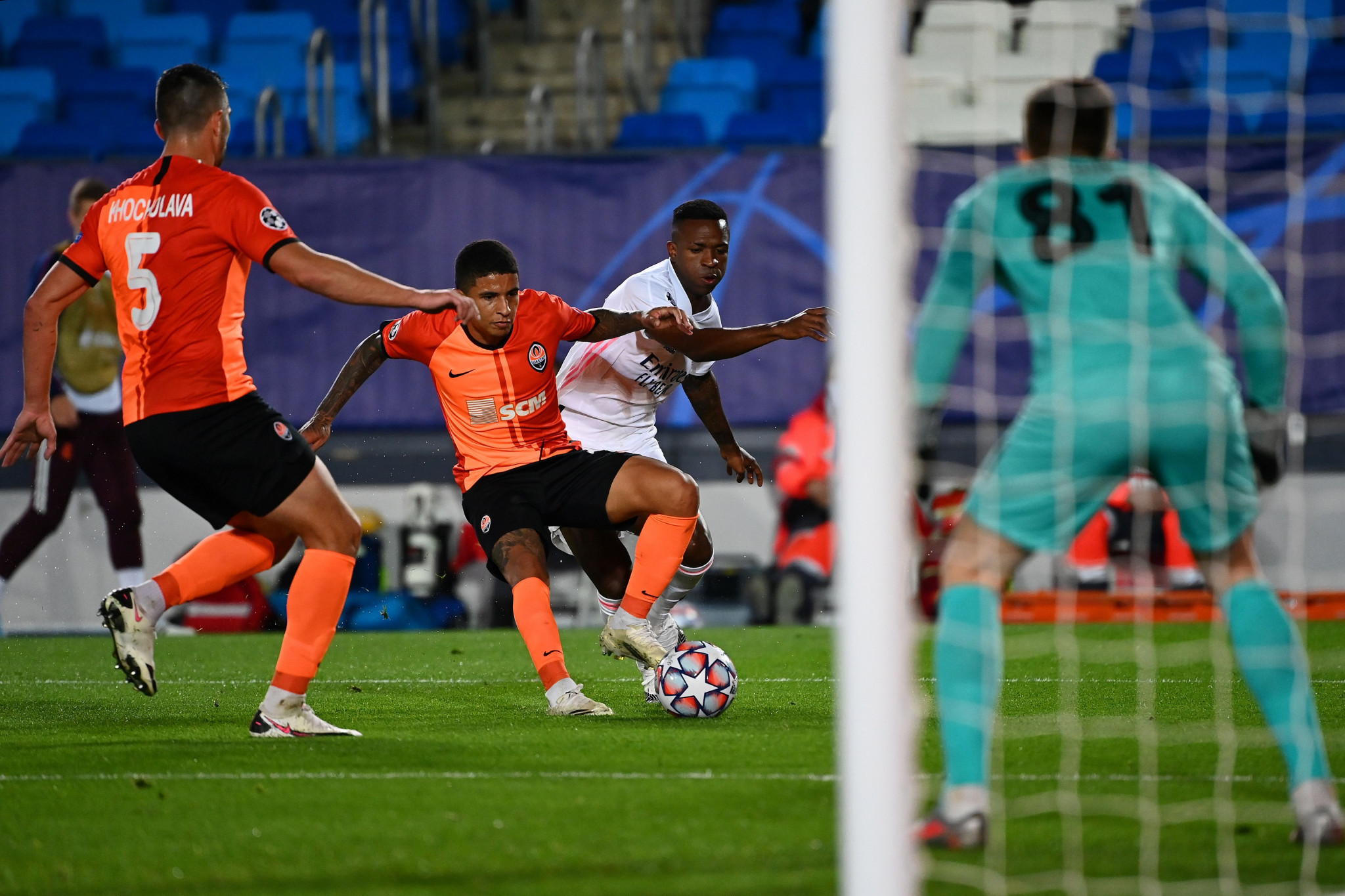 Shakhtar Donetsk were without 10 first-team players due to coronavirus, but still beat Spanish giants Real Madrid in their Champions League clash last month ©Getty Images