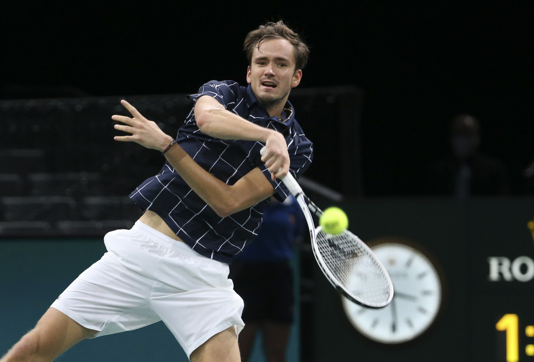 Daniil Medvedev defeated Milos Raonic to reach the first Paris Masters final of his career ©Getty Images