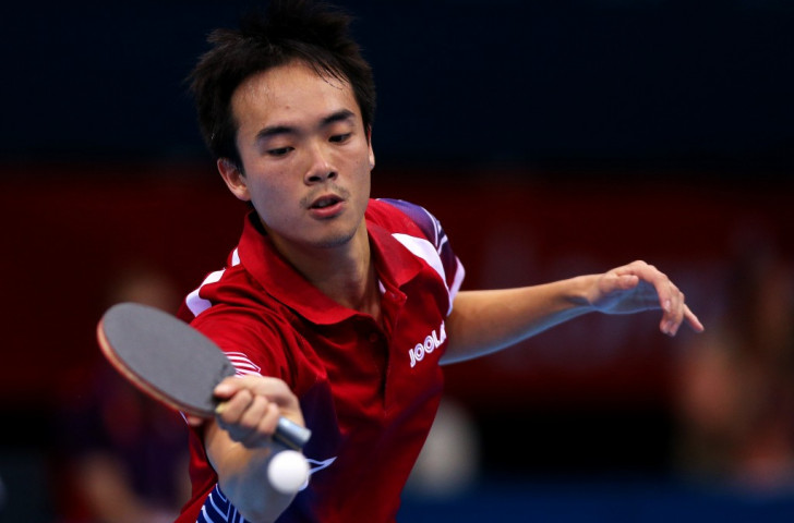 Timothy Wang was the United States' sole representative in men's singles table tennis at London 2012