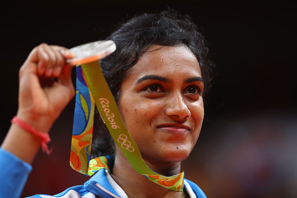 PV Sindhu won the silver medal in the women's tournament at Rio 2016 ©Getty Images