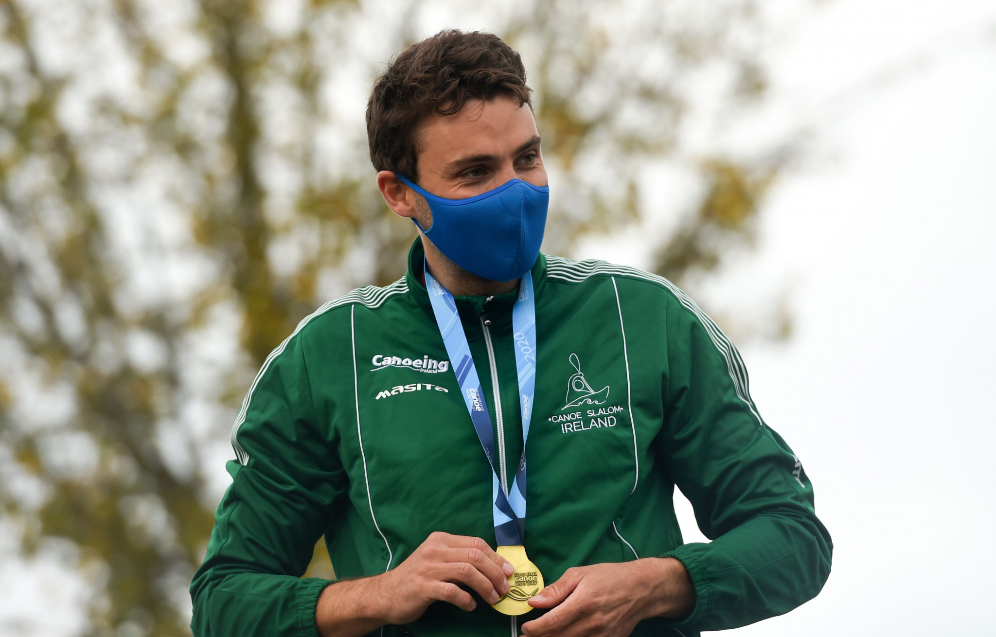 Liam Jegou achieved Ireland's first C1 gold medal at an ICF Canoe Slalom World Cup ©Getty Images