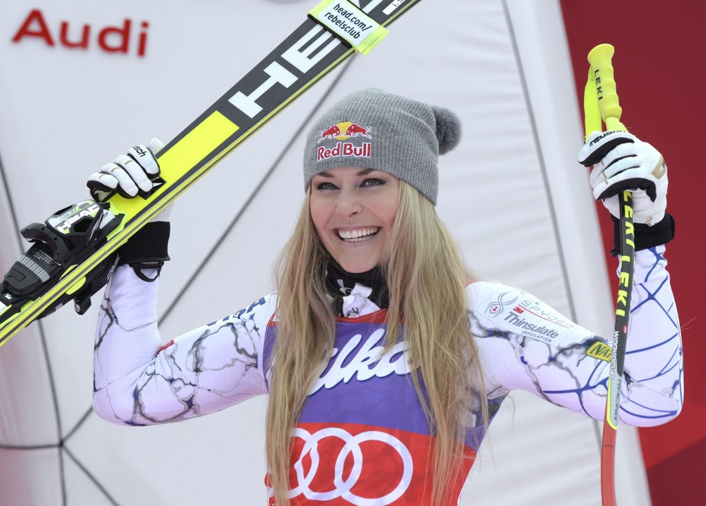 Lindsey Vonn has equalled the all-time record for downhill World Cup victories ©Getty Images