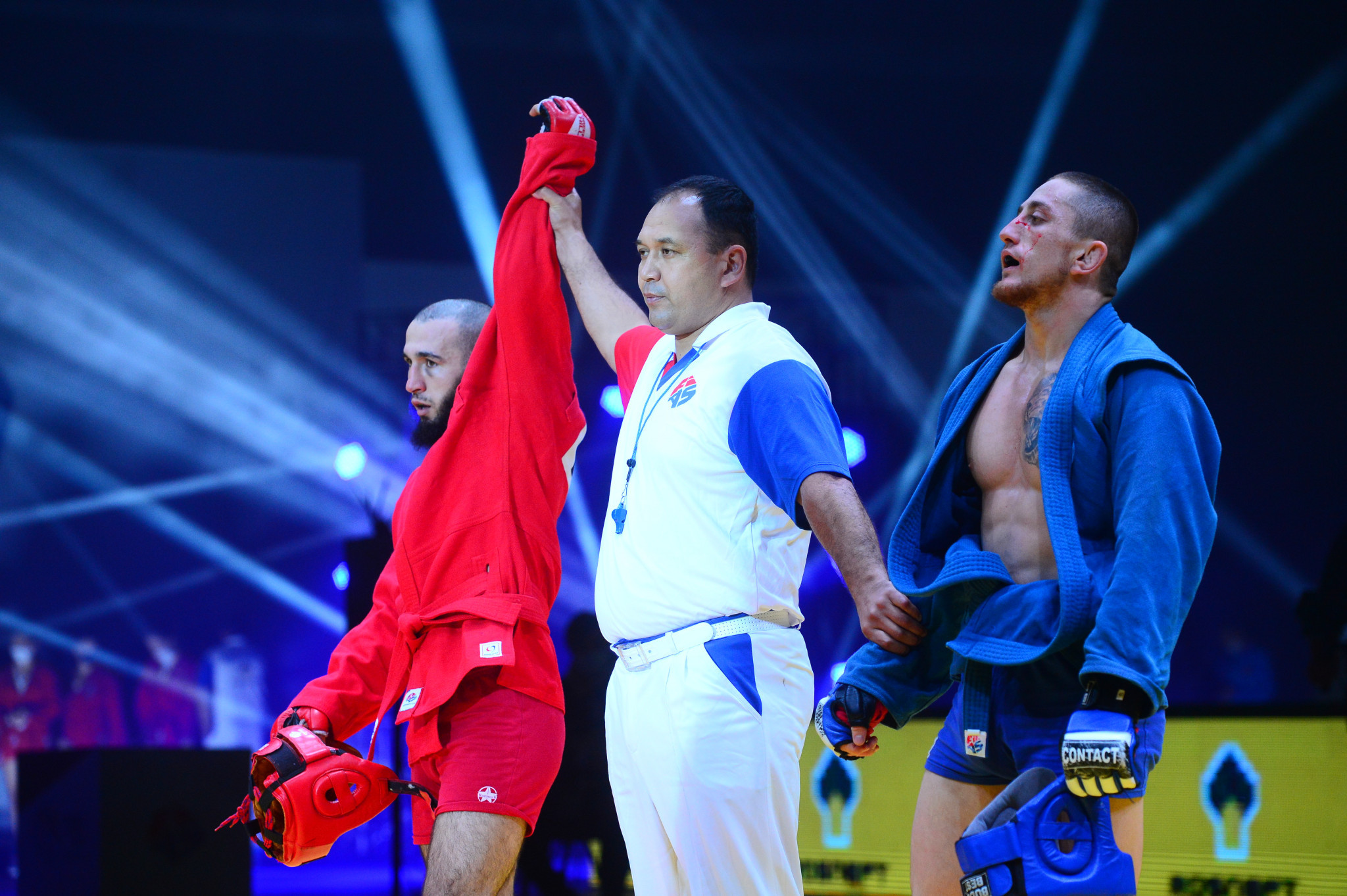 Sheih-Mansur Habibulaev was one of seven Russian winners on the night ©FIAS
