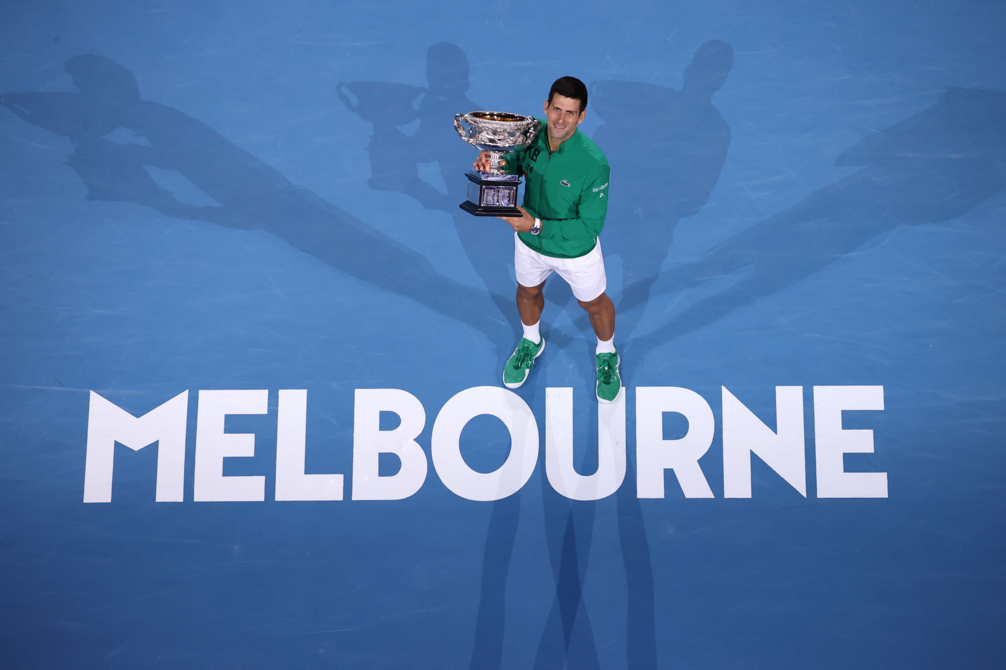 Novak Djokovic has won a record eight Australian Open titles and is due to defend the title again next month ©Getty Images