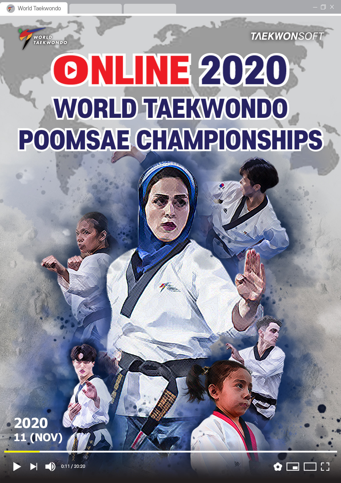 The Online World Taekwondo Poomsae Championships are underway ©World Taekwondo