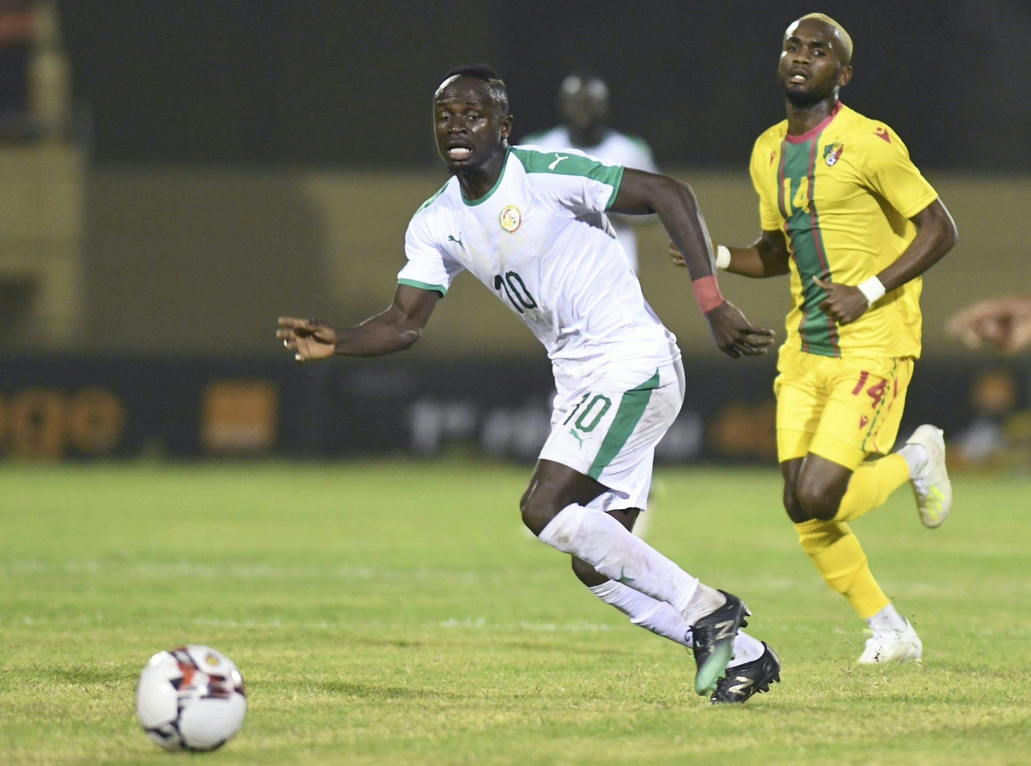 Sadio Mané in action for Senegal, who were forced to call off their home friendly against Mauritania due to coronavirus concerns last month ©Getty Images