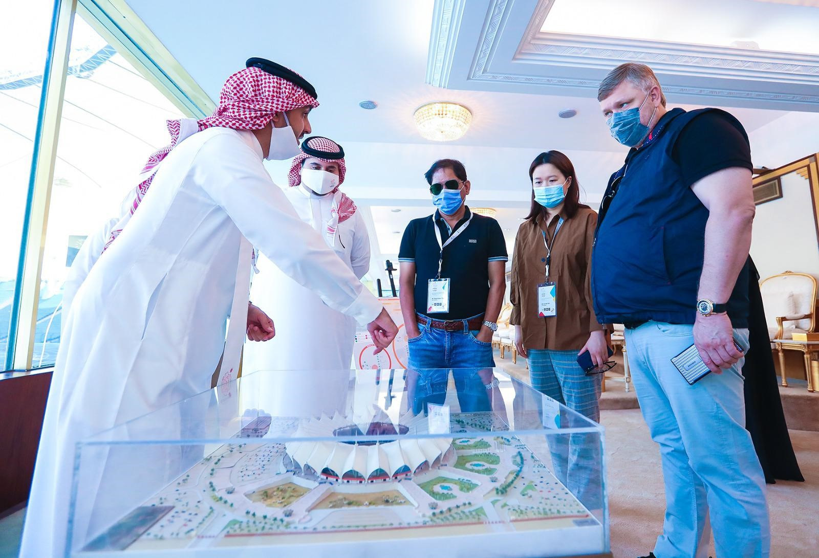 The OCA Evaluation Committee was shown the plans for the Riyadh bid for the 2030 Asian Games ©Riyadh 2030