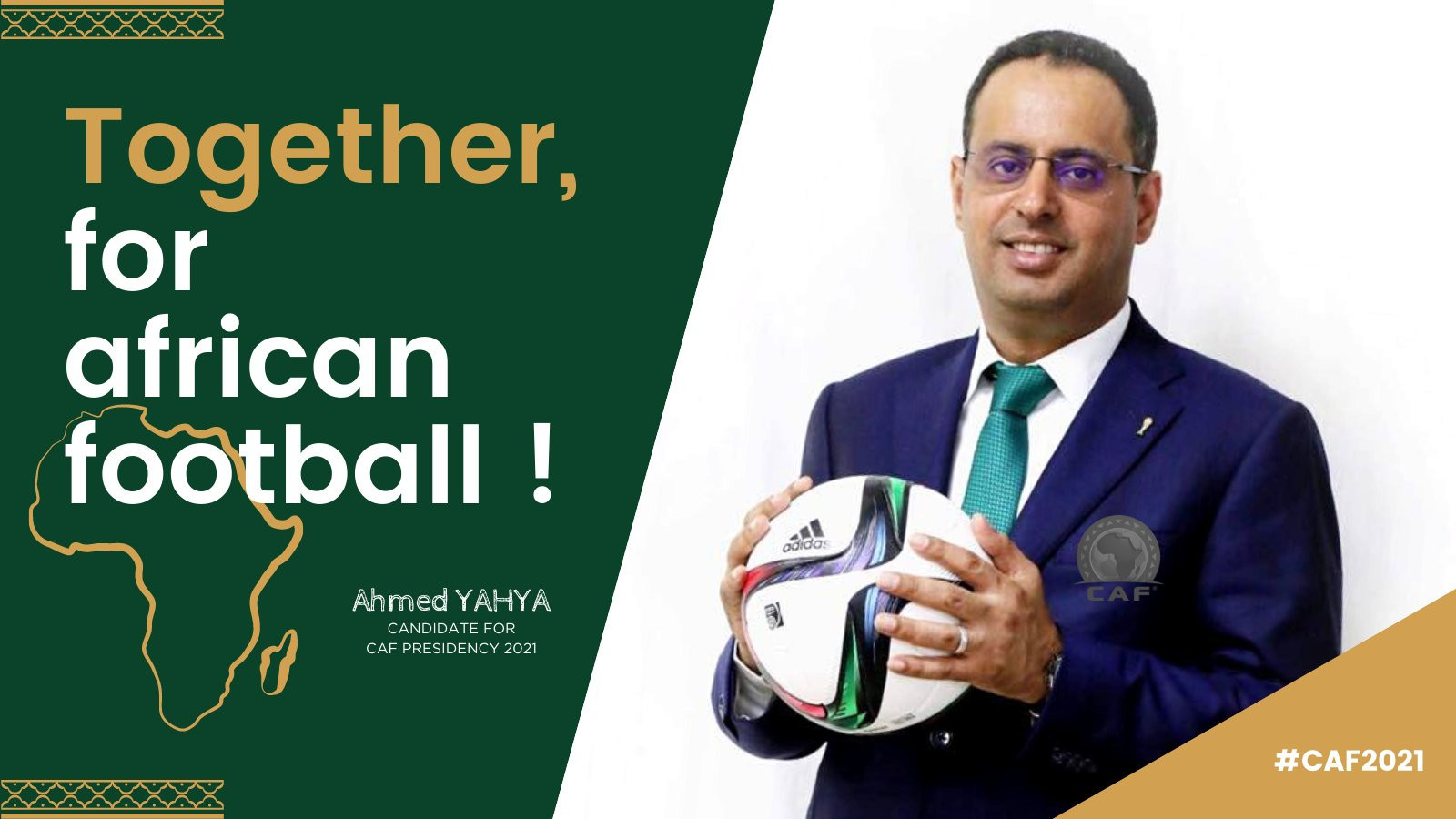 Ahmed Yahya has launched his candidacy for the CAF Presidency ©Getty Images