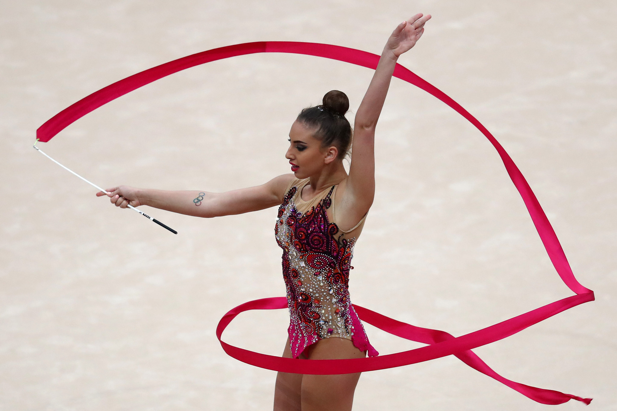 Bulgaria's Katrin Taseva will still be able to compete at the European Rhythmic Gymnastics Championships ©Getty Images
