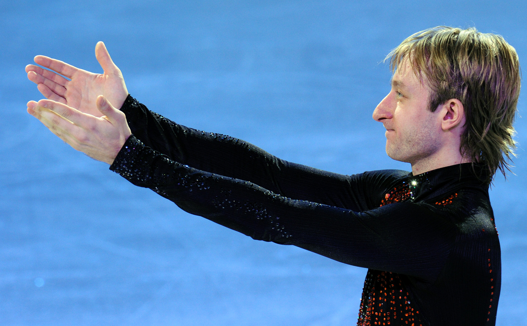 Russian figure skating star Evgeni Plushenko was among those to pay tribute to Igor Borisovich Moskvin following his death ©Getty Images