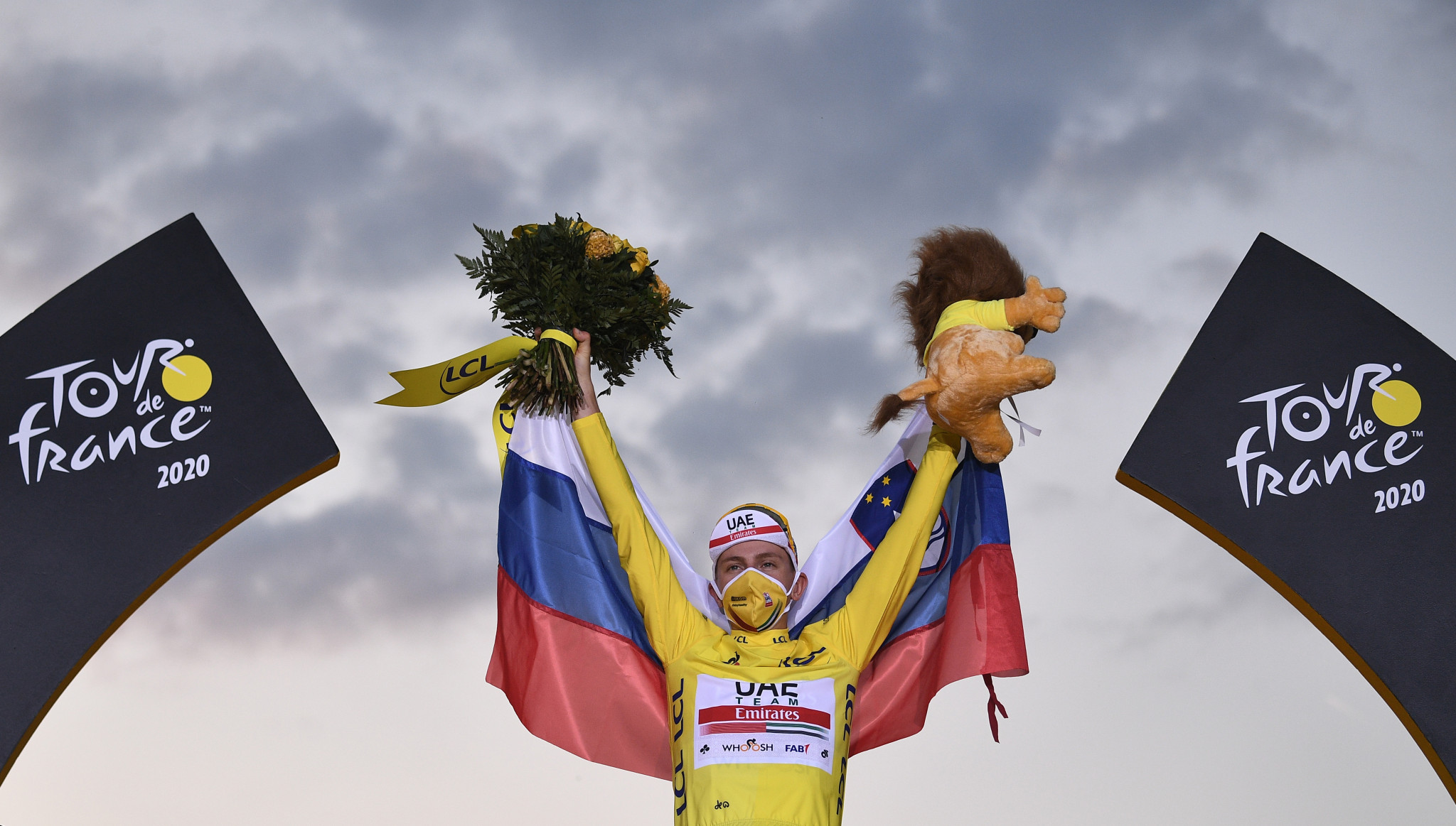 Tadej Pogačar was this year's winner in the yellow jersey ©Getty Images