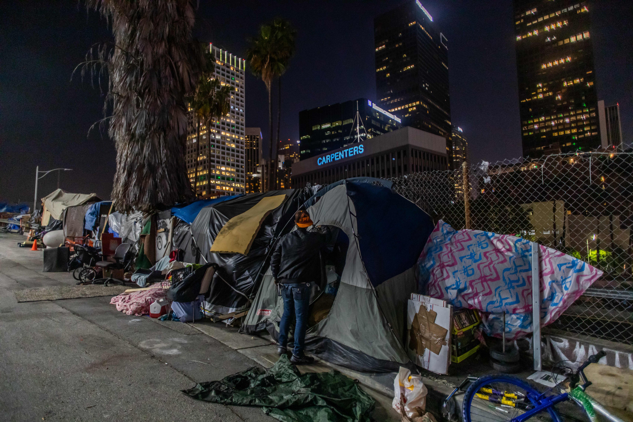 It is estimated that 60,000 people a night are homeless in Los Angeles ©Getty Images