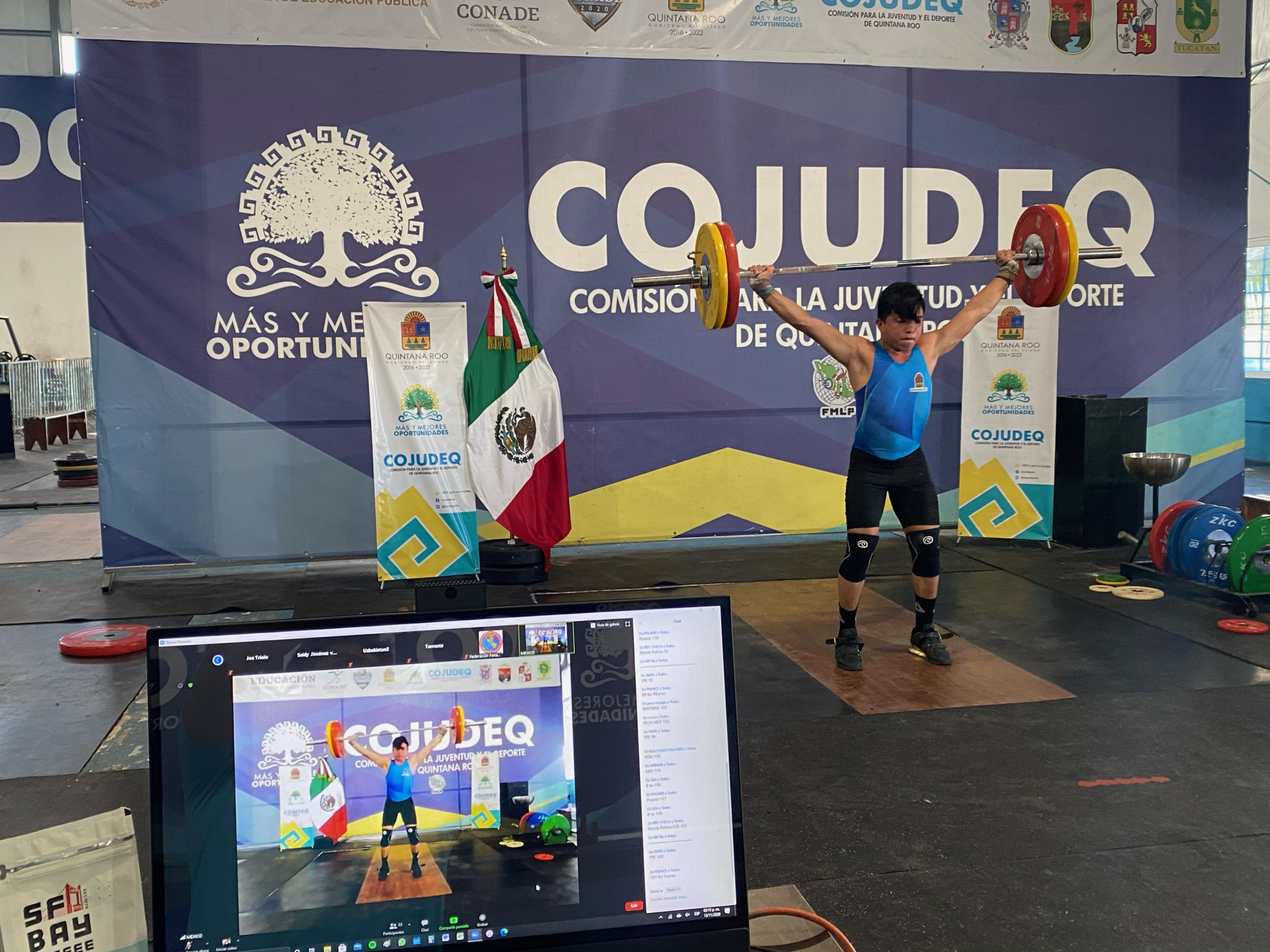 Ariel Pech of Mexico placed sixth in the men's 67kg ©Mexican Weightlifting