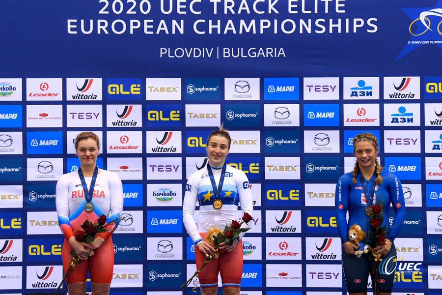 Shmeleva and Babek earn time trial titles as UEC Elite Track European Championships conclude
