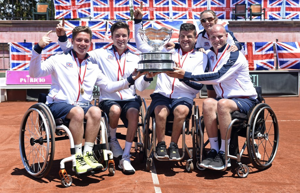 Great Britain share European wheelchair tennis award with The Netherlands after golden 2015