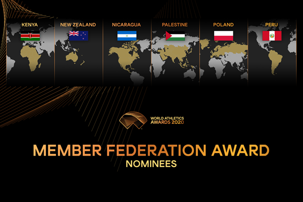 Six member federations were nominated for the World Athletics award ©World Athletics