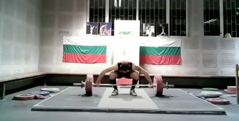 Georgi Yochev of Bulgaria took bronze in the clean and jerk, which helped him to third place in the overall standings ©IWF