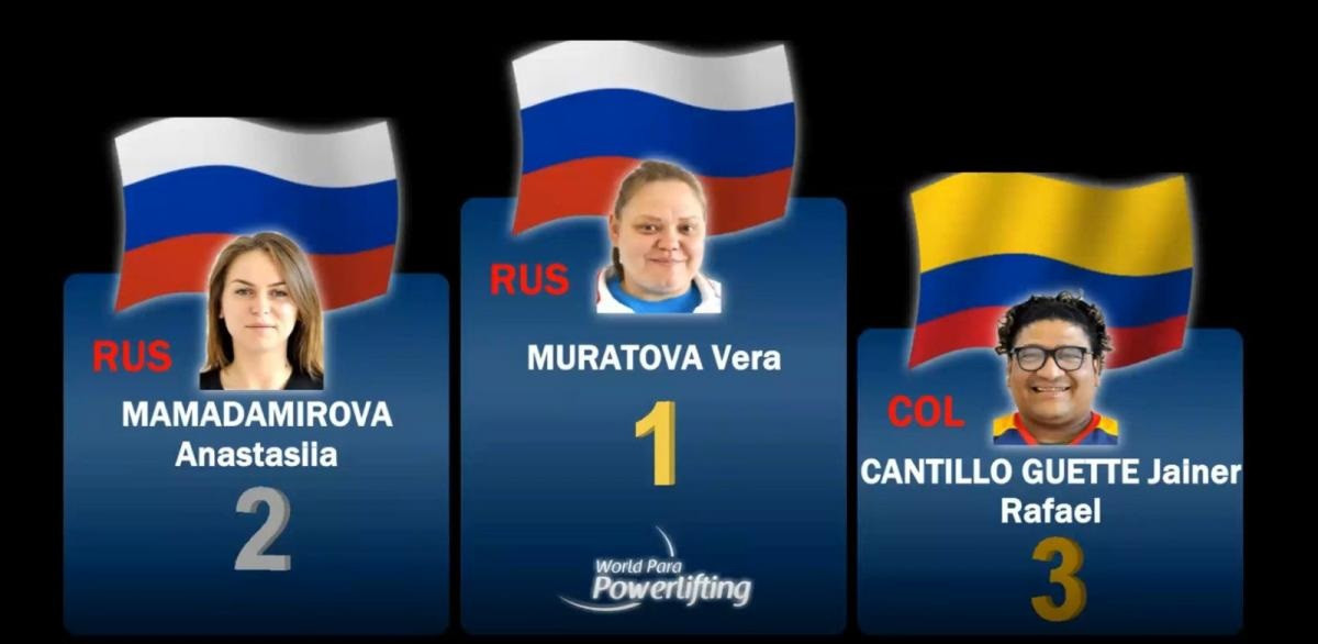 Russia’s Vera Muratova defeated compatriot Anastasiia Mamadamirova in the World Para Powerlifting Online World Cup Finals ©World Para Powerlifting