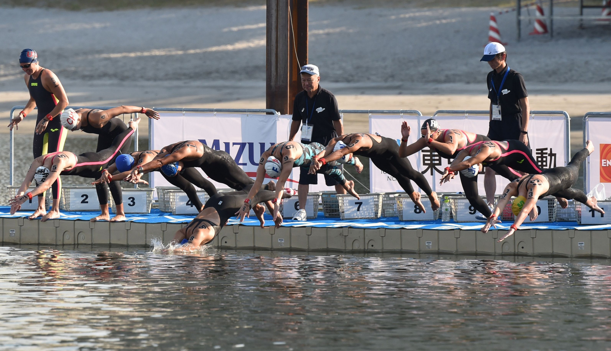 The marathon swim events will take place at the Odaiba Marine Park ©Getty Images